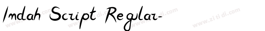 Indah Script Regular字体转换